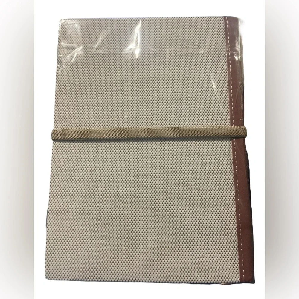New in Bag Miu Miu Textured Canvas GWP Lined Notebook with Belt Closure